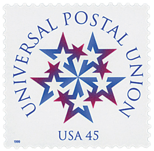 3332  - 1999 45c Universal Postal Union