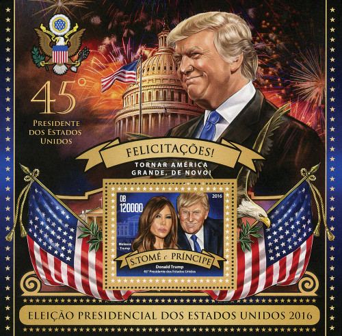 M11848  - 2016 45th Pres-Donald and Melania Trump