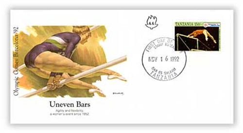 40792  - 1992 92 OLY Tanzania Uneven Bars Cover