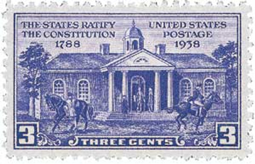 835  - 1938 3c Constitution Ratification