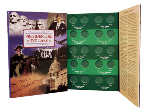 CNS201  - US President Coin Folder Philadelphia and Denver Mints