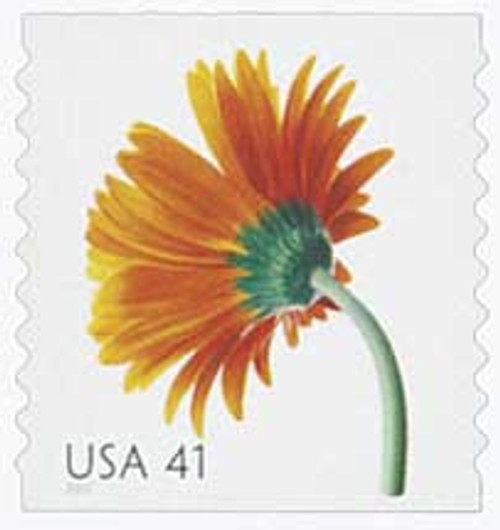 4175  - 2007 41c Beautiful Blooms: Orange Gerbera Daisy, coil
