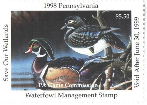 SDPA16  - 1998 Pennsylvania State Duck Stamp