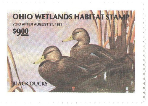 SDOH9  - 1990 Ohio State Duck Stamp