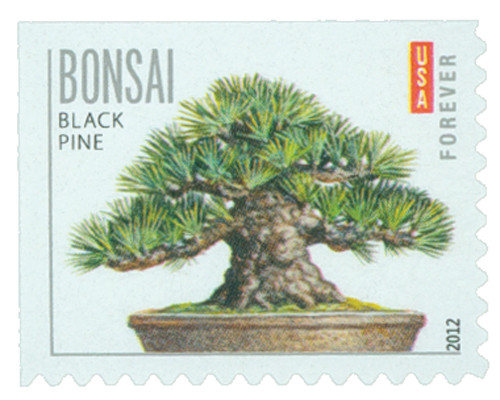 4619  - 2012 First-Class Forever Stamp - Bonsai Trees: Black Pine