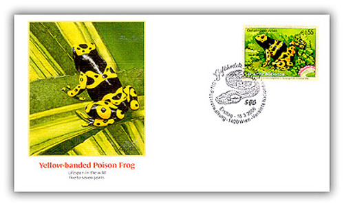 7285604  - 2006 ¤,55 VN YellowBanded Poison Frog FDC FWD