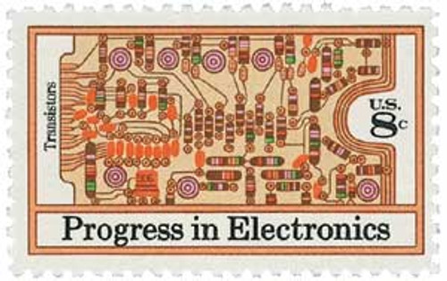 1501  - 1973 8c Progress in Electronics: Transistors and Printed Circuit