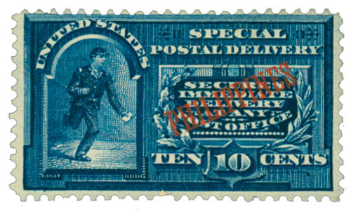 PHE1  - 1901 10c Philippine Islands Special Delivery, dark blue