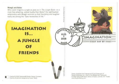 UX538  - 2008 27c "The Jungle Book" PC