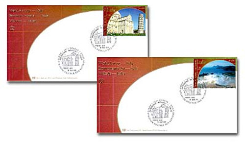 7279256  - 2002 GN World Heritage Italy FDC Set of 2