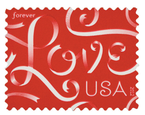 4626  - 2012 First-Class Forever Stamp - Love Series: Love Ribbons