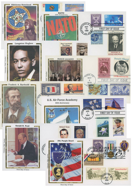 M11746 - Silk First Day Cover Collection, 50 Covers, Mystic's Choice