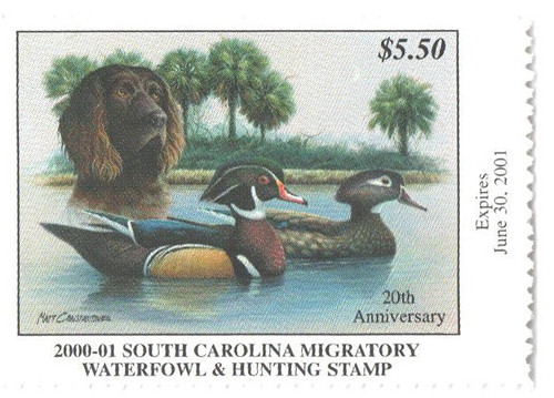 SDSC20  - 2000 South Carolina State Duck Stamp