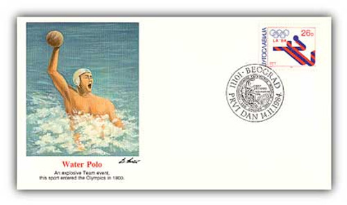 57217G  - 1984 Olympic Yugoslavia Water Polo Cover