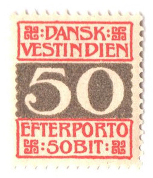 DWIJ8  - 1905-13 50b Danish West Indies Postage Due