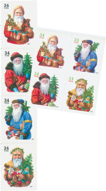 Three Booklets x 20 = 60 Of CHRISTMAS KNITS 41¢ US Postage Stamps. Sc  4211-4214