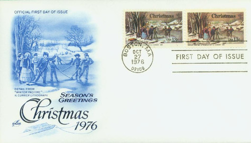 1702-03  - 1976 Christmas on one cover