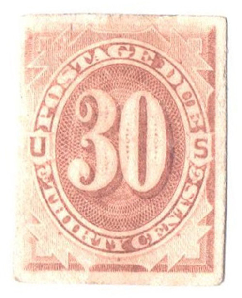 J6P4  - 1879 30c Postage Due - brown