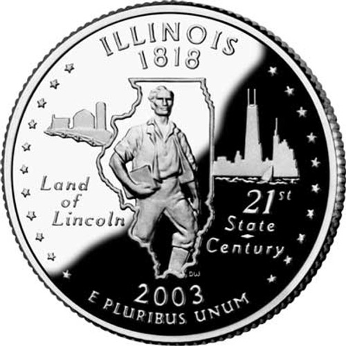 CNIL25P -  2003 Illinois State Quarter, P Mint