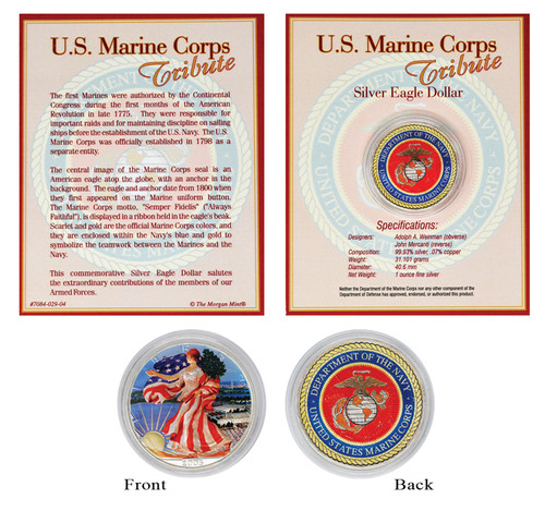 CNSAF13  - US Silver Dollar Tribute to Marines