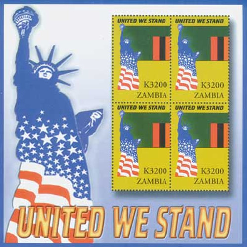 M7202  - Zambia, K3200 United We Stand, S/S, mint
