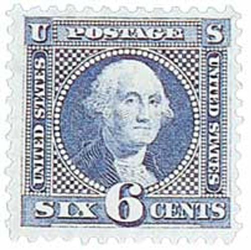 126  - 1875 6c Washington, blue