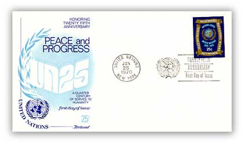 8A211N  - 1970 25c Peace and Progress, New York Cancel