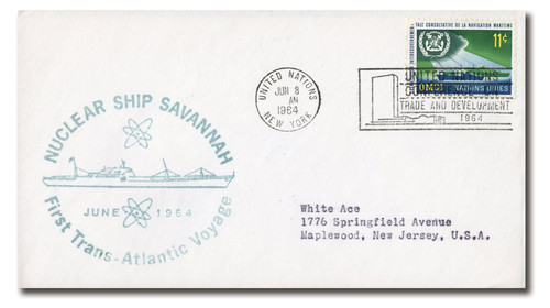 AC159  - 06/08/1964 UN-NY Nuclear Ship Savannah First Trans-Atlantic Voyage