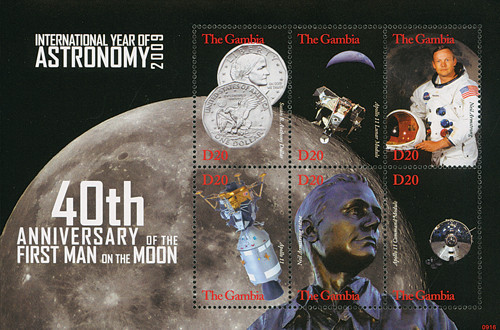 M10406  - 2009 Gambia - 40th Anniversary Moon Landing