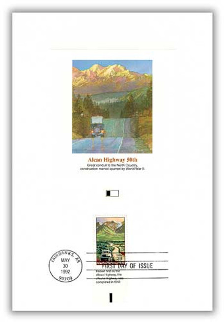 55994TA  - 1992 Alaska Highway-Alcan Tab Proofcard