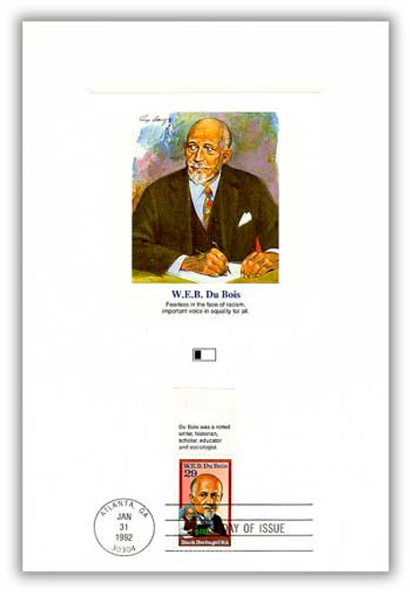 55955TB  - 1992 29c W.E.B. Du Bois Tab Proofcard-Writer