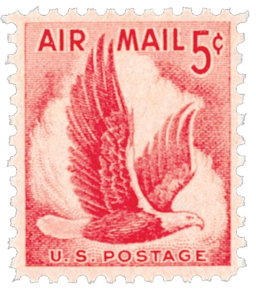 C50  - 1958 5c Airmail Design of 1954