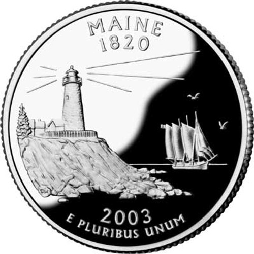 CNME25P  - 2003 Maine State Quarter P, Mint
