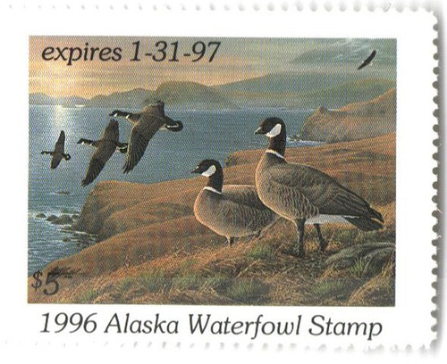 SDAK12  - 1996 Alaska State Duck Stamp