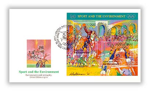 7258259  - 1996 NY Sport and Environment Souvenir Sheet