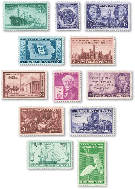 YS1946-47  - 1946-47 Commemorative Stamp Year Set