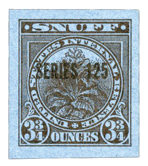 TE1099b  - 1955, 3 3/4oz Snuff Tax Revenue Stamps - Series 125