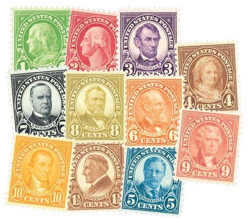 632//42  - 1926-28 Rotary Stamps, set of 11