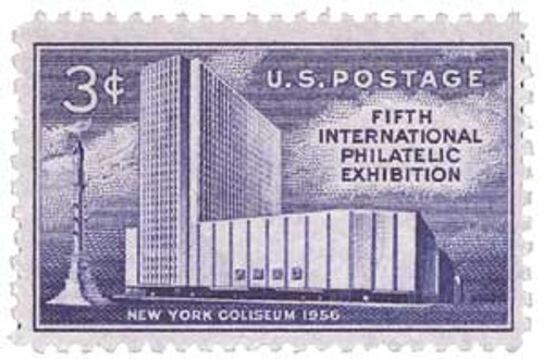 1076  - 1956 3¢ FIPEX stamp