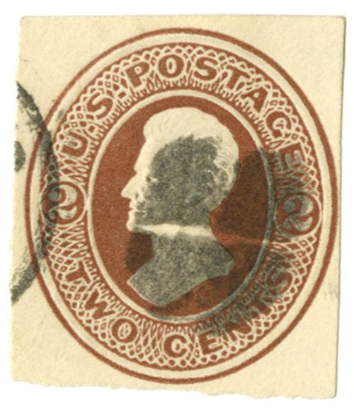 U122  - 1874-86 2c Brown, Stamped Envelope