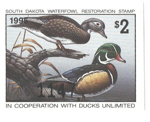 SDSD15  - 1995 South Dakota State Duck Stamp