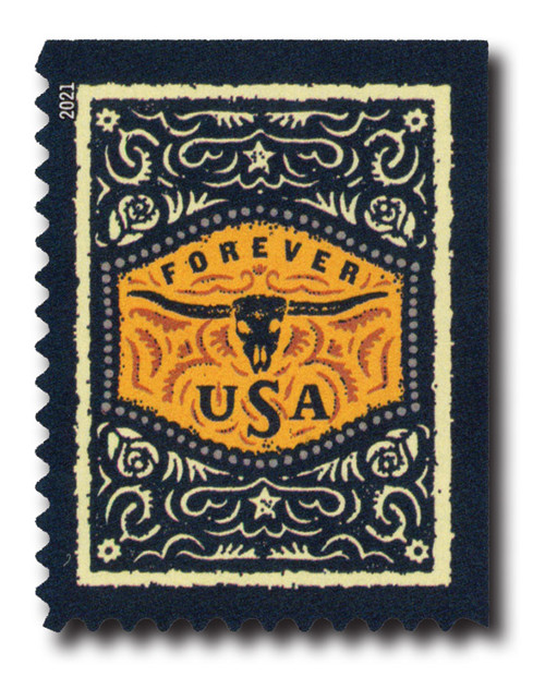 5616  - 2021 First-Class Forever Stamps - Western Wear: Belt Buckle