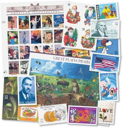 YS2001C  - 2001 Complete Commemorative Stamp Year Set - 81 stamps