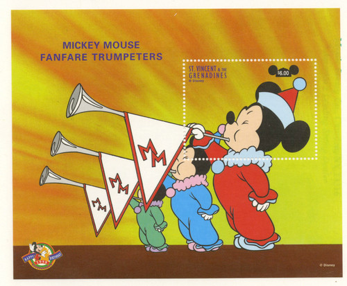 MDS459E  - St. Vincent 1998 Fanfare Trumpeters, S/S