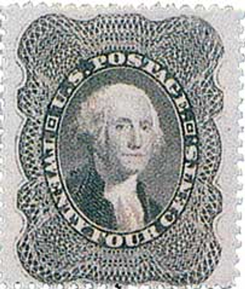 37  - 1860 24c Washington, perf 15