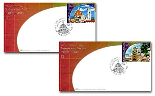 7279221  - 2002 NY World Heritage Italy FDC Set of 2