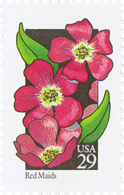 2692  - 1992 29c Wildflowers: Red Maids