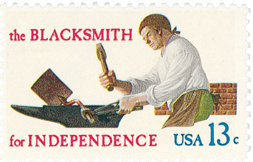 1718  - 1977 13c Skilled Hands for Independence: Blacksmith