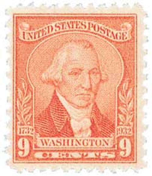 714  - 1932 Washington Bicentennial: 9c Washington by William Joseph Williams