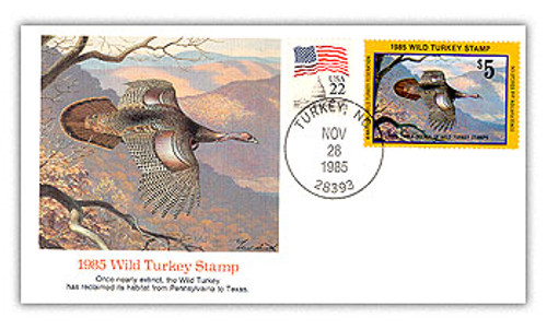 57295B  - 1985 Wild Turkey Commemorative Cover